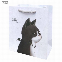 Cute cat C505 Paper bag Gift b...