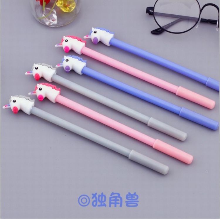 Unicorn Cute cartoon black gel pen 0.5MM price for 50 pcs