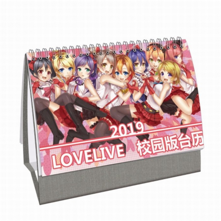 Love live Anime around 2019 Collector's Edition desk calendar calendar 21X14CM 13 sheets (26 pages)