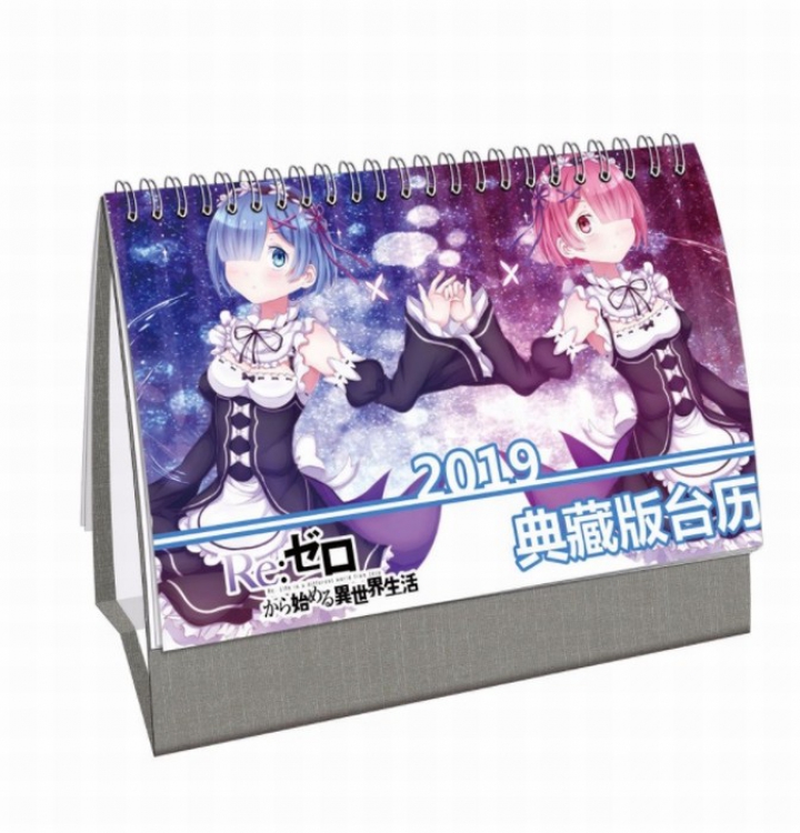 Re:Zero kara Hajimeru Isekai Seikatsu Anime around 2019 Collector's Edition desk calendar calendar 21X14CM 13 sheets (26