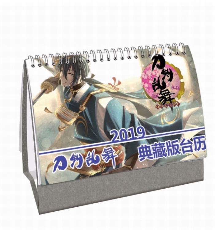 Touken Ranbu Anime around 2019 Collector's Edition desk calendar calendar 21X14CM 13 sheets (26 pages)