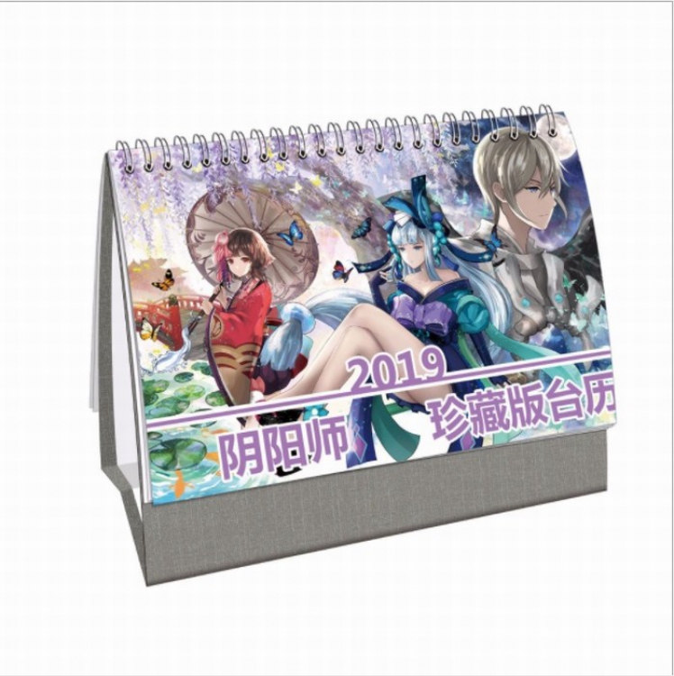 Onmyoji Anime around 2019 Collector's Edition desk calendar calendar 21X14CM 13 sheets (26 pages)
