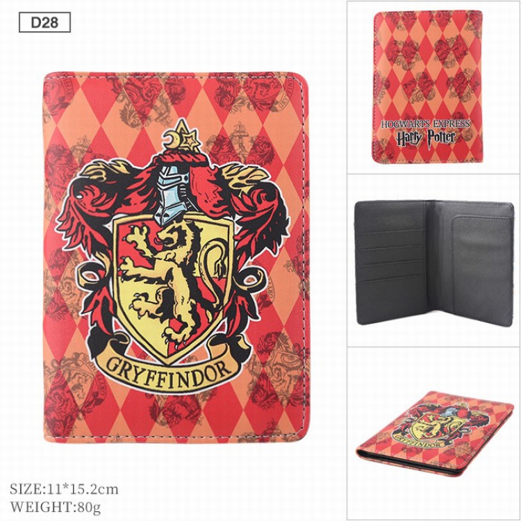 Harry Potter PU leather multi-function travel ticket holder passport protector D28