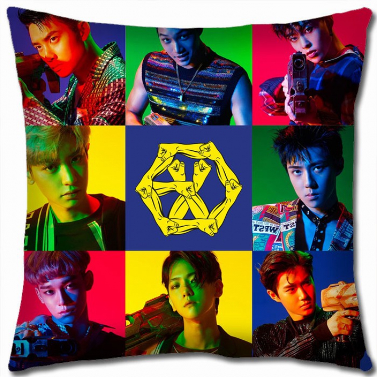 EXO Double-sided full color Pillow Cushion 45X45CM EXO-18 NO FILLING