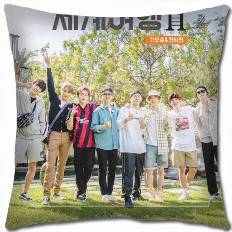 EXO Double-sided full color Pillow Cushion 45X45CM EXO-48 NO FILLING