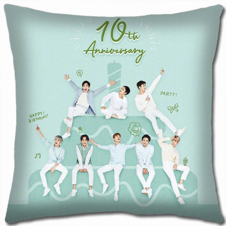 EXO Double-sided full color Pillow Cushion 45X45CM EXO-49 NO FILLING