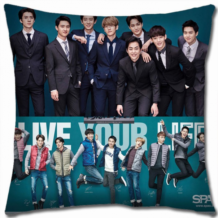 EXO Double-sided full color Pillow Cushion 45X45CM EXO-5 NO FILLING