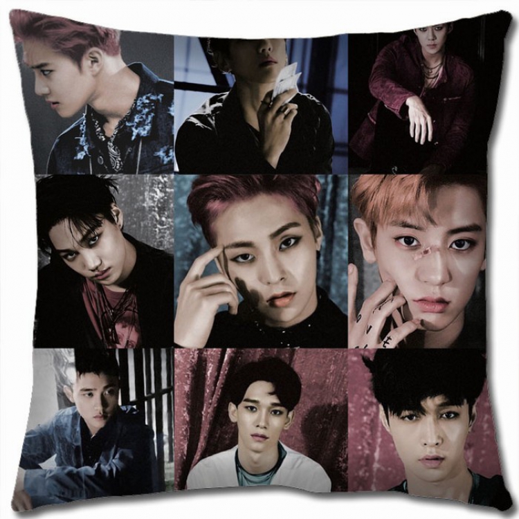 EXO Double-sided full color Pillow Cushion 45X45CM EXO-9 NO FILLING