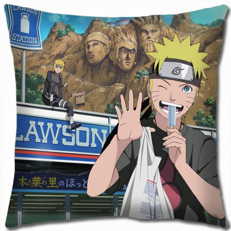 Naruto Double-sided full color Pillow Cushion 45X45CM H7-162 NO FILLING