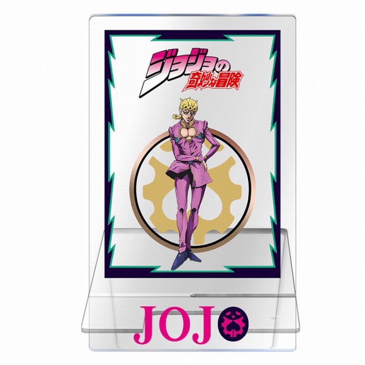 JoJos Bizarre Adventure Transparent acrylic Mobile phone holder 13CM Style E