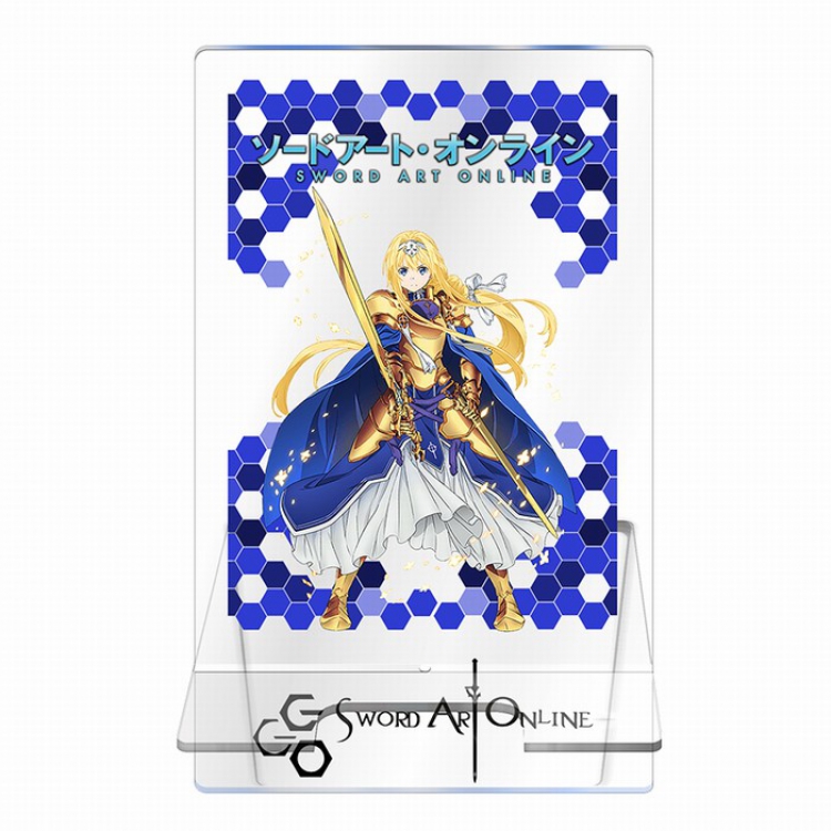 Sword Art Online Transparent acrylic Mobile phone holder 13CM Style C