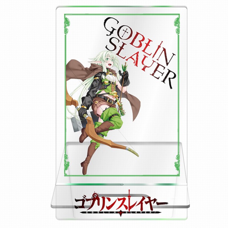 Goblin Slayer Transparent acrylic Mobile phone holder 13CM Style D