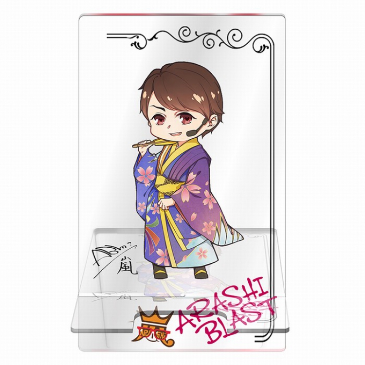 ARASHI Around the star series Transparent acrylic Mobile phone holder 13CM Style B