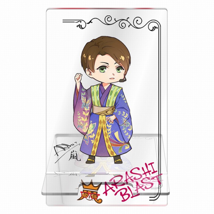 ARASHI Around the star series Transparent acrylic Mobile phone holder 13CM Style A