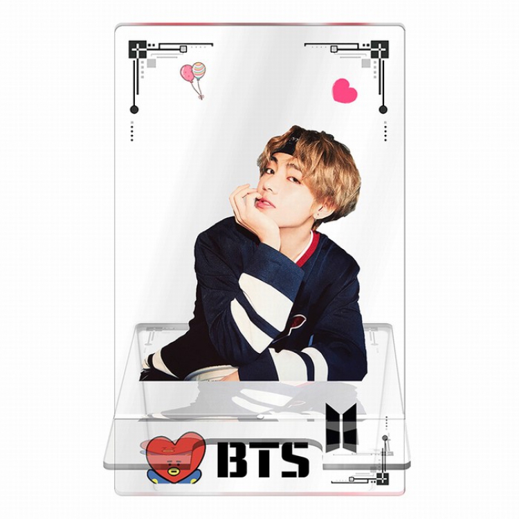 BTS Around the star series Transparent acrylic Mobile phone holder 13CM Style B