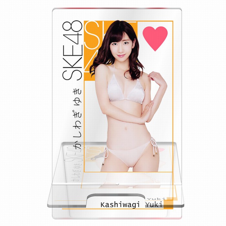 SKE48 Around the star series Transparent acrylic Mobile phone holder 13CM Style B