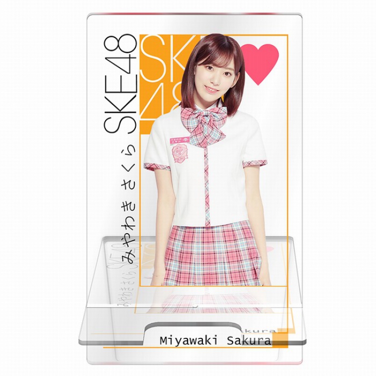 SKE48 Around the star series Transparent acrylic Mobile phone holder 13CM Style D