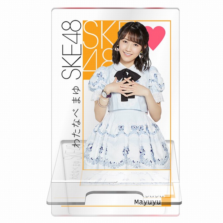 SKE48 Around the star series Transparent acrylic Mobile phone holder 13CM Style A