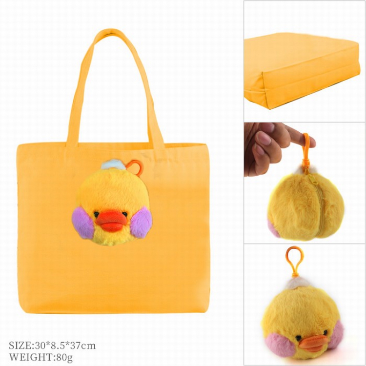 Little yellow duck Folding shopping bag shoulder bag tote