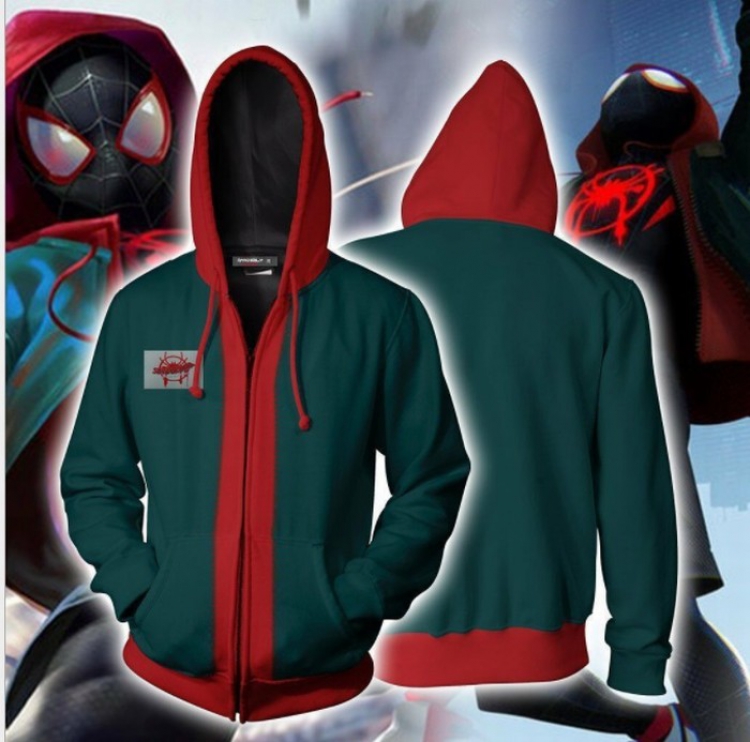 Spiderman Sports zipper long sleeve jacket hip hop sweater Hoodie M-L-XL-XXL-XXXL price for 2 pcs preorder 3 days
