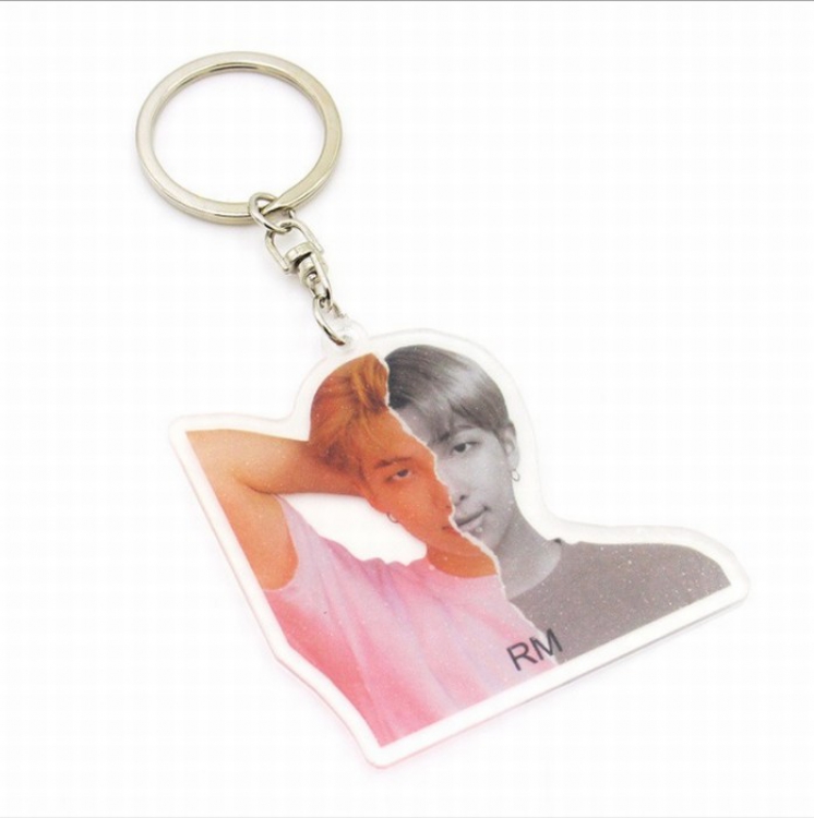 BTS Acrylic Key Chain pendant 11X6CM 10G price for 5 pcs Style D