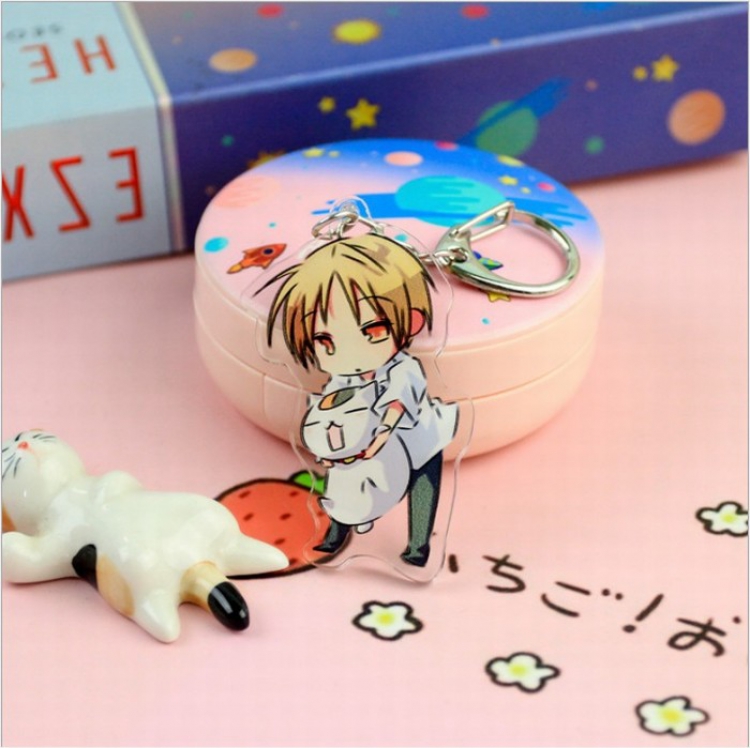 Natsume_Yuujintyou Acrylic keychain pendant price for 5 pcs 6.5CM Style A