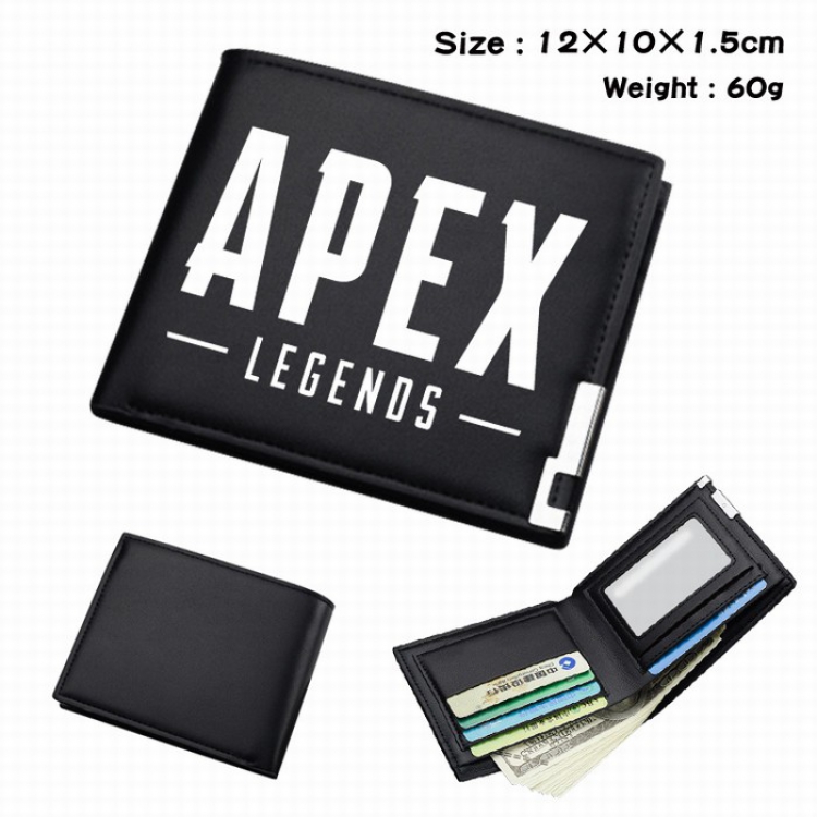 Apex Legends Short Folding Leather Wallet Purse 12X10X1.5CM Style  Apex Legends Short Folding Leather Wallet Purse 12X10