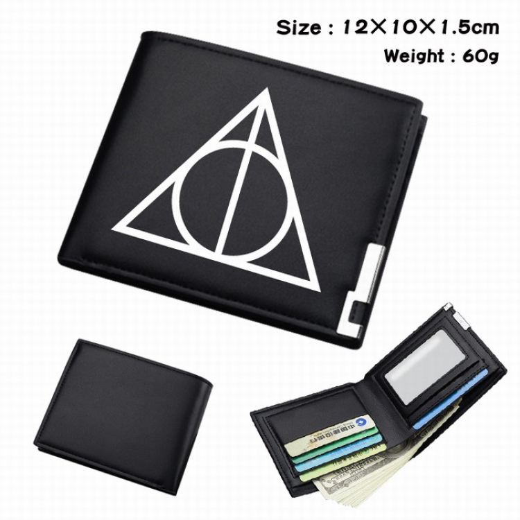 Harry Potter Short Folding Leather Wallet Purse 12X10X1.5CM Style B