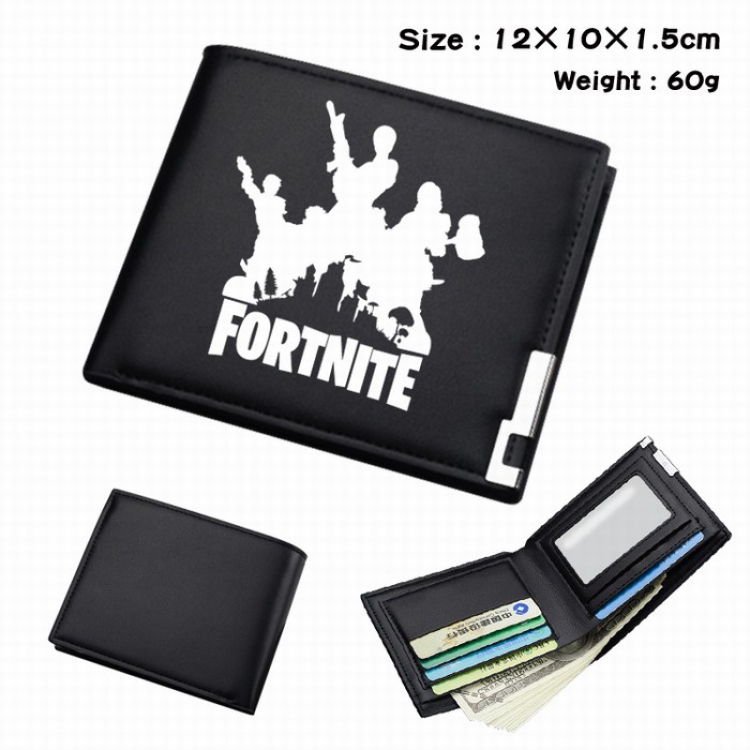 Fortnite Short Folding Leather Wallet Purse 12X10X1.5CM Style K