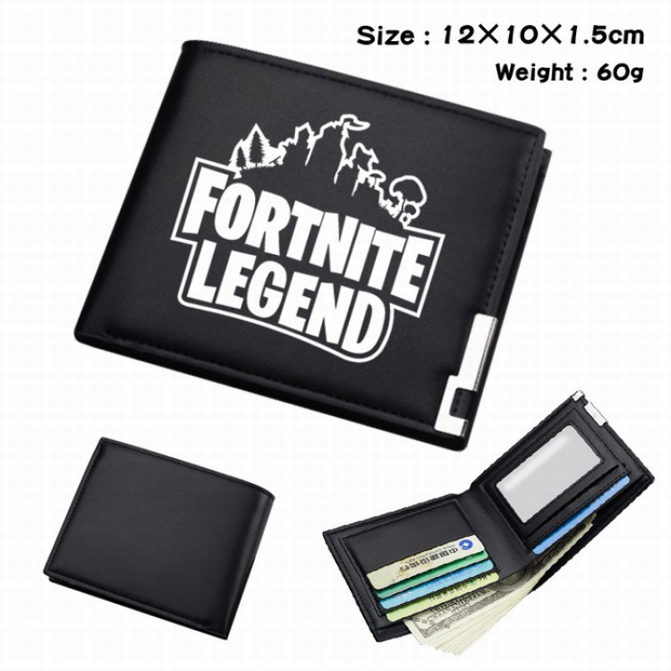 Fortnite Short Folding Leather Wallet Purse 12X10X1.5CM Style E