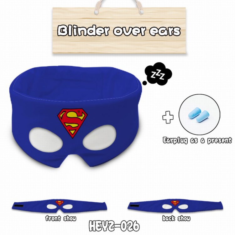 Superman Eye patch Eye mask Send earplugs HEYZ026
