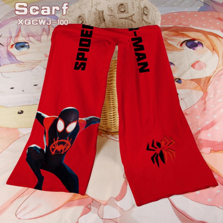 Spiderman Full color velvet scarf XQCWJ-100