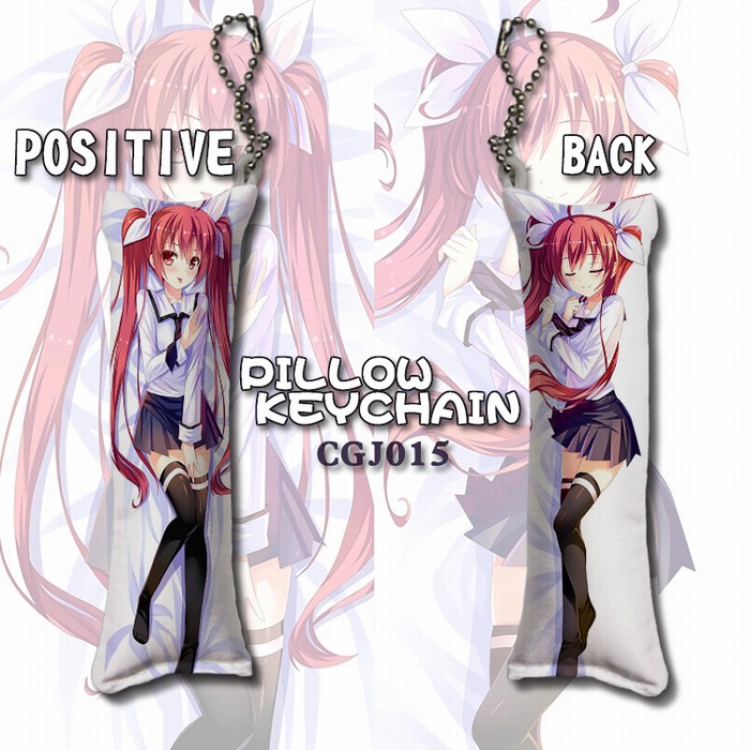 Date-A-Live Long pillow key Chain pendant 4X12CM CGJ015