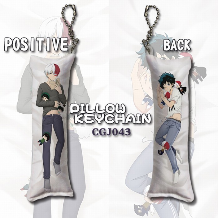 My Hero Academia Long pillow key Chain pendant 4X12CM CGJ043