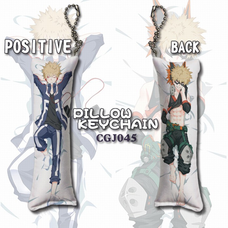 My Hero Academia Long pillow key Chain pendant 4X12CM CGJ045