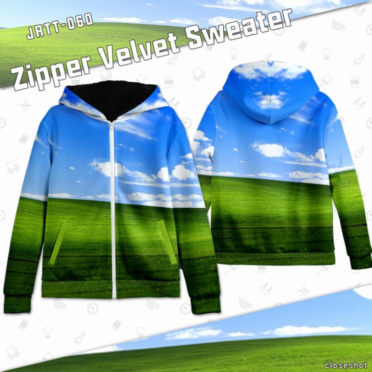 Personality creativity Full color zipper sweater Hoodie S M L XL XXL XXXL preorder 2 days JRTT060