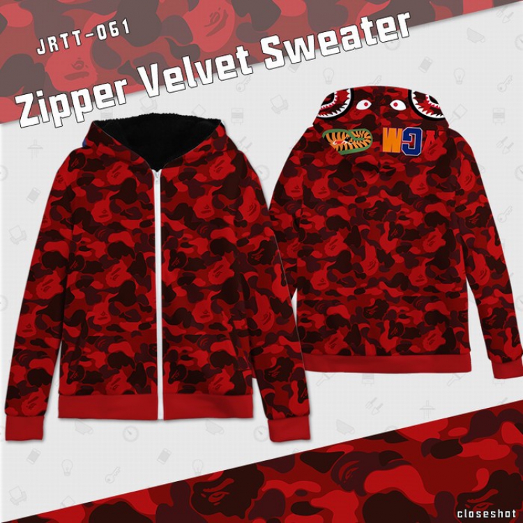 Personality creativity Full color zipper sweater Hoodie S M L XL XXL XXXL preorder 2 days JRTT061
