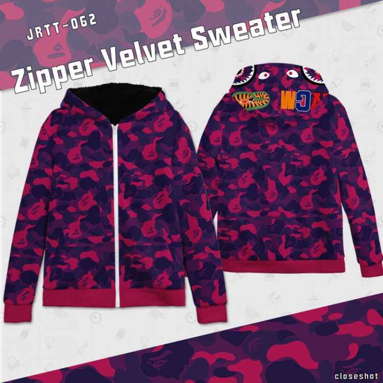 Personality creativity Full color zipper sweater Hoodie S M L XL XXL XXXL preorder 2 days JRTT062