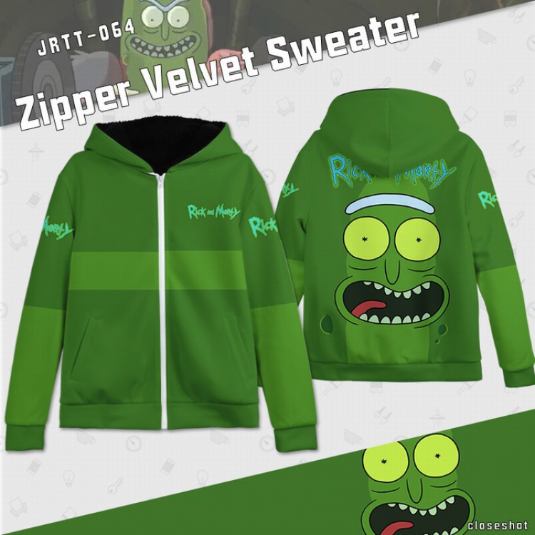 Rick and Morty Full color zipper sweater Hoodie S M L XL XXL XXXL preorder 2 days JRTT064