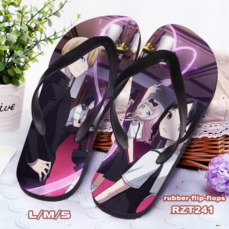 Cartoon anime Soft glue Cloth surface Flip-flops S.M.L RZT241