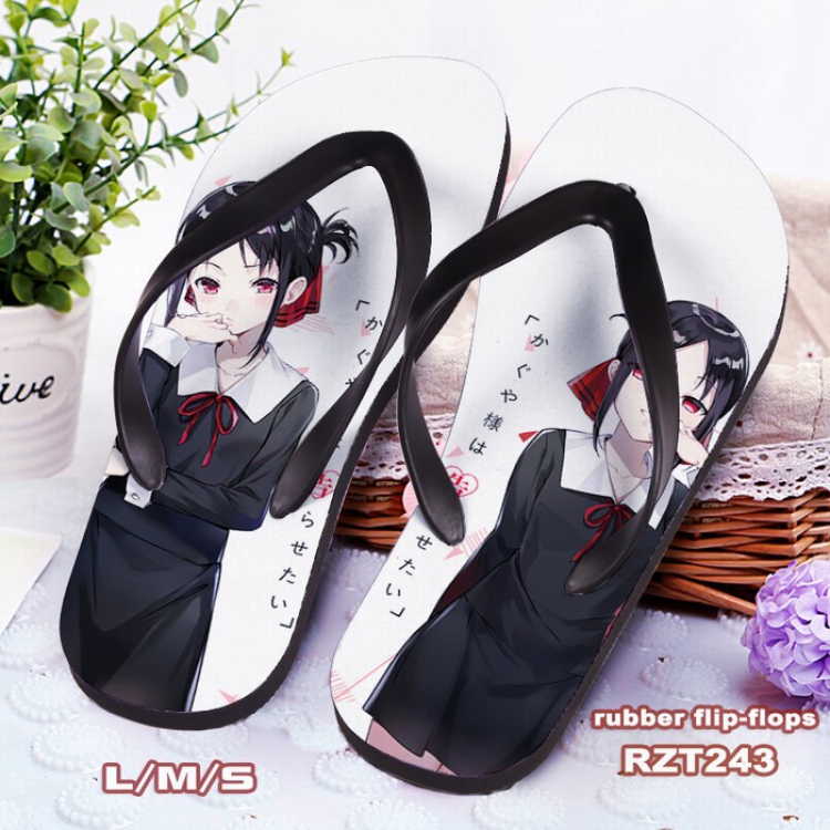 Cartoon anime Soft glue Cloth surface Flip-flops S.M.L RZT243