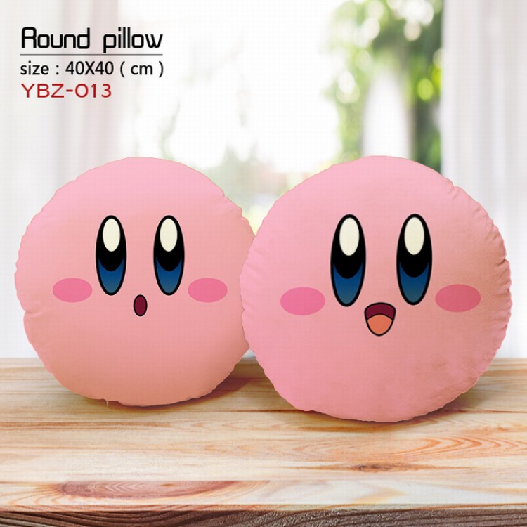 Kirby Full Color Fine plush round pillow 40X40CM YBZ013