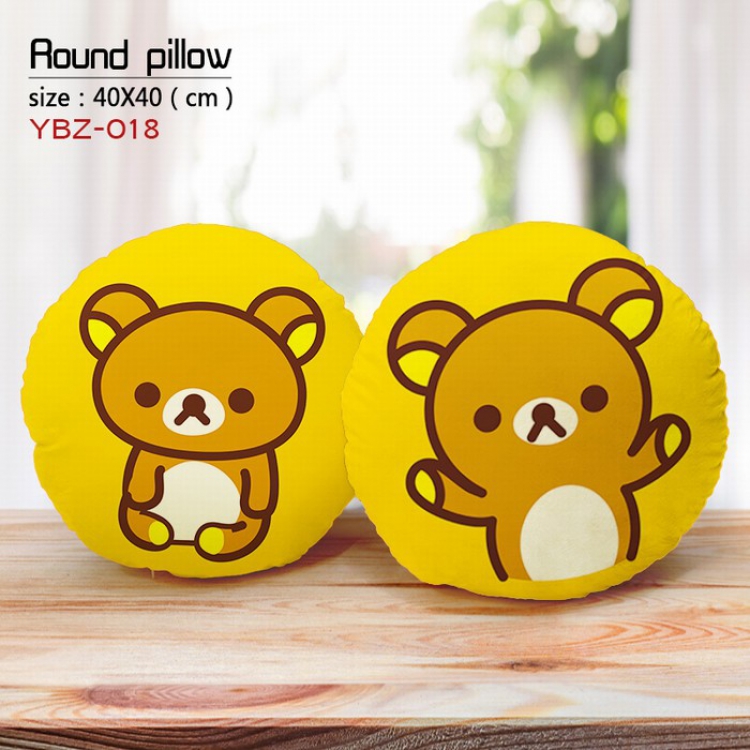 Rilakkuma Full Color Fine plush round pillow 40X40CM YBZ018