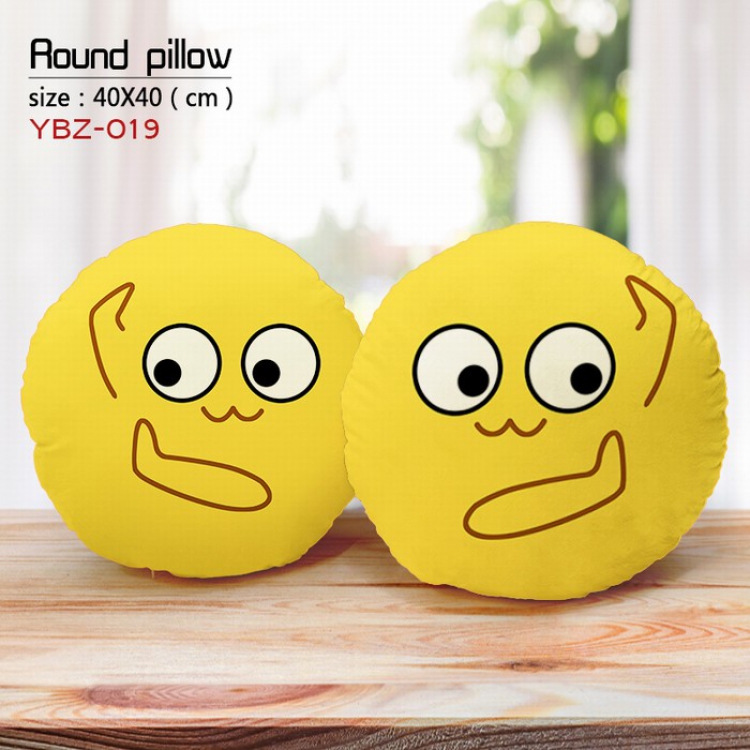 Cartoon anime Full Color Fine plush round pillow 40X40CM YBZ019