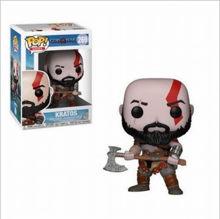 FUNKO POP 269 God of War Kratos Boxed Figure Decoration 10CM