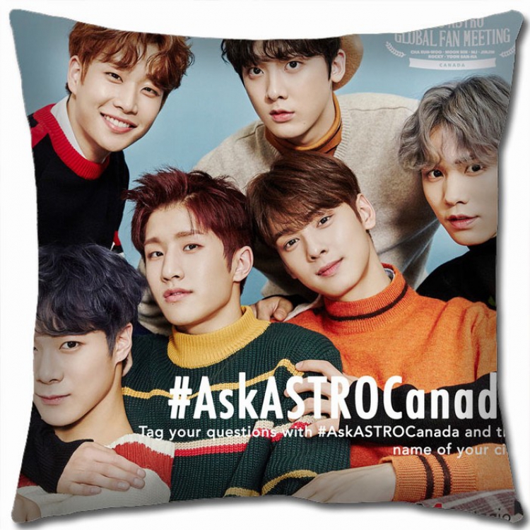 Astro Korean star combination Double-sided full color Pillow Cushion 45X45CM AS-23 NO FILLING