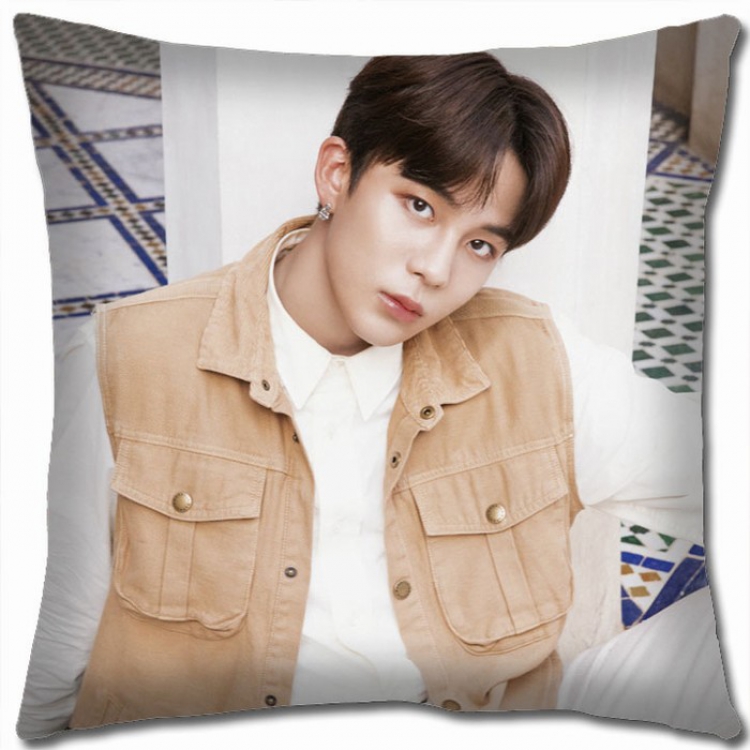 ATEEZ Korean star combination Double-sided full color Pillow Cushion 45X45CM AT-4 NO FILLING