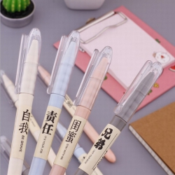 Cute cartoon black gel pen 0.5...