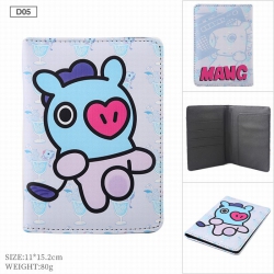 BTS BT21 PU leather multi-func...