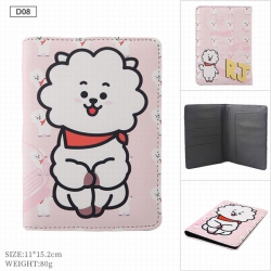 BTS BT21 PU leather multi-func...